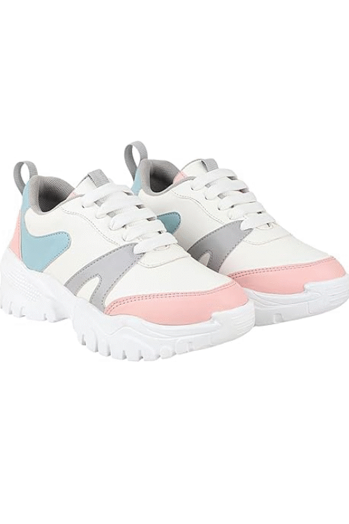 Shoetopia Women’s Casual Walking Sneakers || Comfortable Lightweight Lace Comfy Travel & College