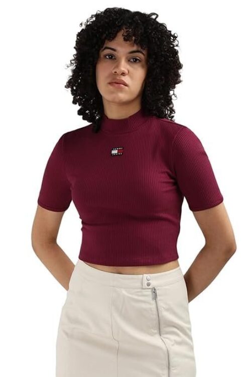 Tommy Hilfiger Women’s Badge Cropped Fit Top