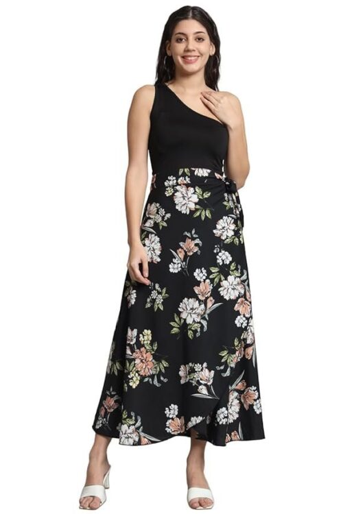 Figure Floral Print Wrap Around Skirt for Women & Girls, Printed Skirt for Women Western Wrap Around for Girls