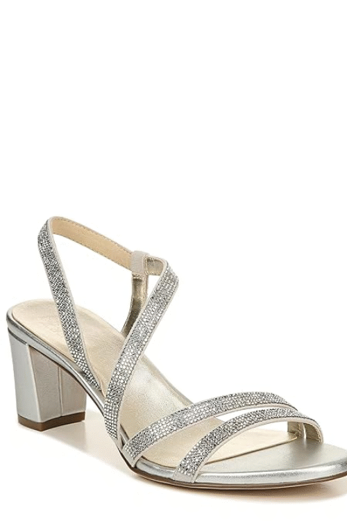 Womens Vanessa2 Rhinestone Embellished Strappy Heeled Sandal