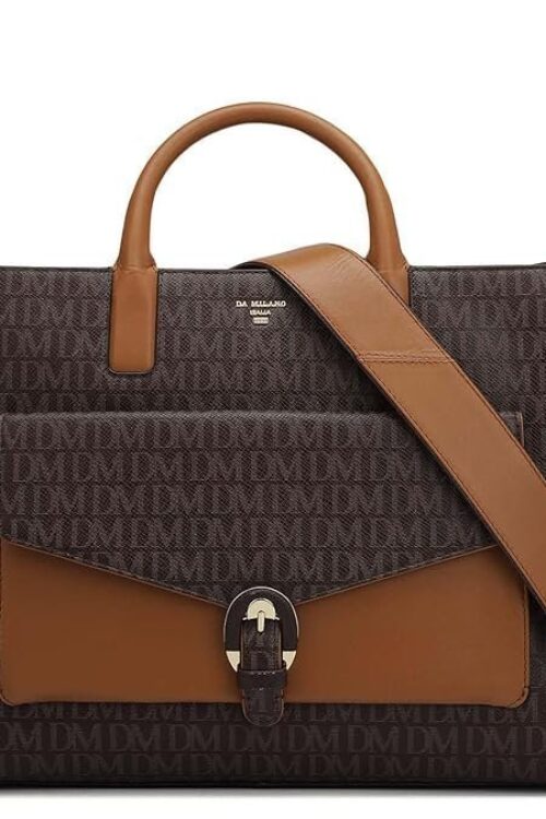 Da Milano Women’s Leather Satchel – Brown