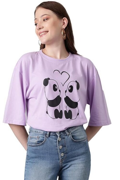 Women’s Graphic Printed T-Shirt – Soft Cotton Blend Tee for Everyday Style