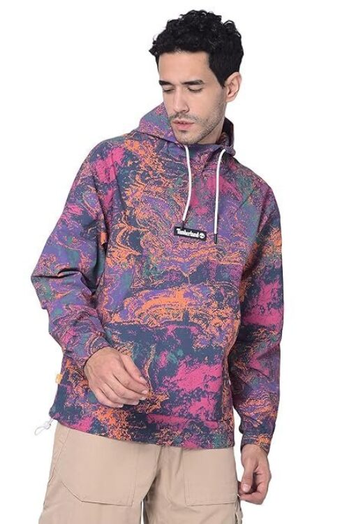 Timberland Men Multi Color Lightweight Hooded Sweatshirt