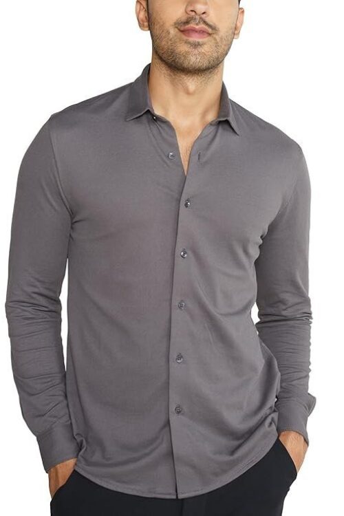 Constant All-Degree Shirt for Men Full Sleeve, Pique Textured, Thermoregulating Cotton Blend Mens Casual, Recycled Fabric Stylish Shirts